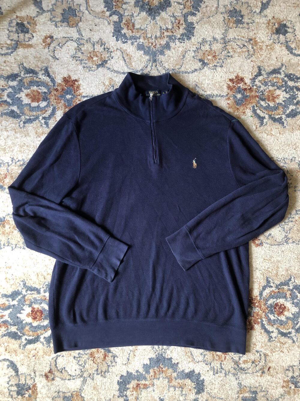 Polo Ralph Lauren Sweater Mens XL Quarter Zip Pullover Pony Casual